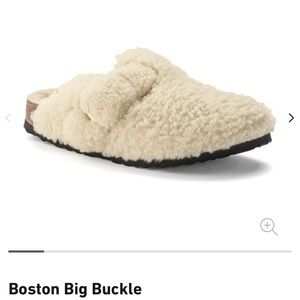 Birkenstock Boston big buckle shearling